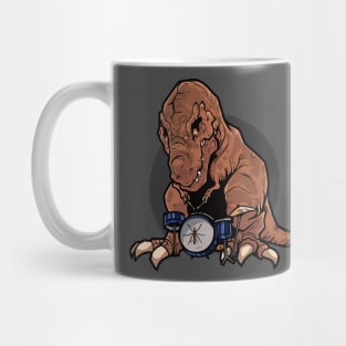 T-Rex Playing the Drums Mug